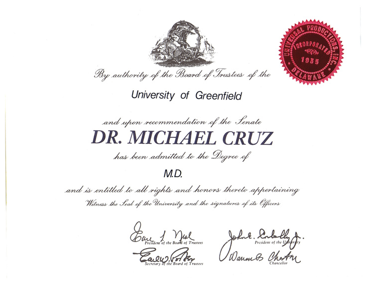 Medical diploma